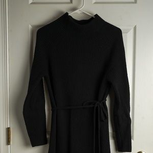 J. Crew Black Merino Sweater Dress